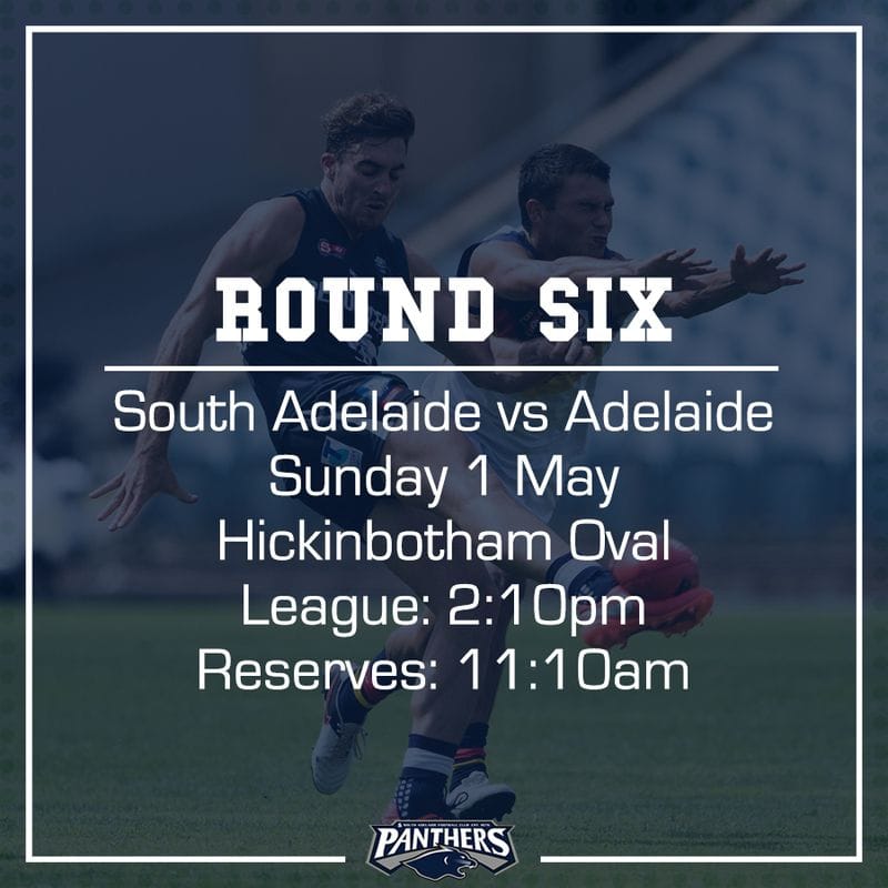 Round Six: South vs Adelaide - Teams